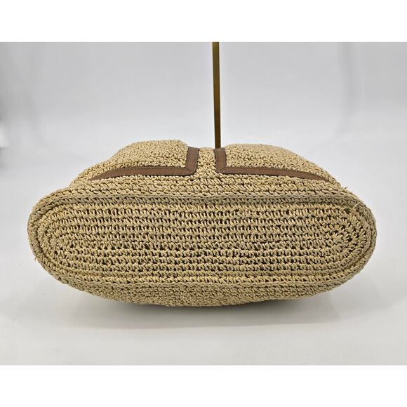 Brighton Coastal Chic Barbados Raffia Crochet Hobo – Woven Straw Boho Coastal - Picture 5 of 9